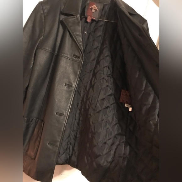 Vtg. G 111 genuine black leather jacket, size MM - Picture 4 of 17